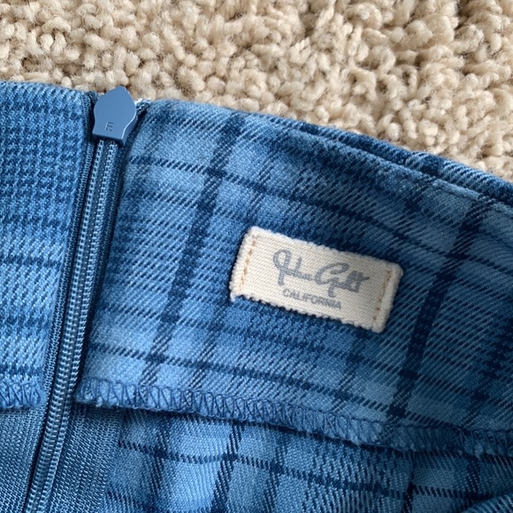 Adorable blue plaid brandy Melville (john galt) skirt - Picture 2 of 3